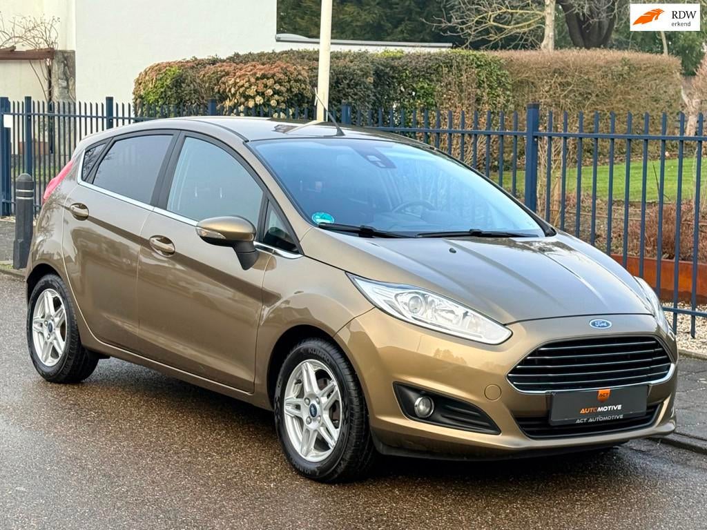 Ford FIESTA 1.0 EcoBoost Titanium automaat, Euro 5, Gebruikt, Zwart, Bruin