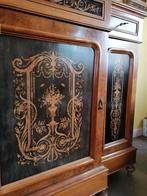 Marqueterie meubel Napoleon III 3 deurs 3 laden, Ophalen