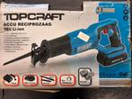 Topcraft accu reciprozaag 18V Li-Ion, Ophalen of Verzenden, Nieuw