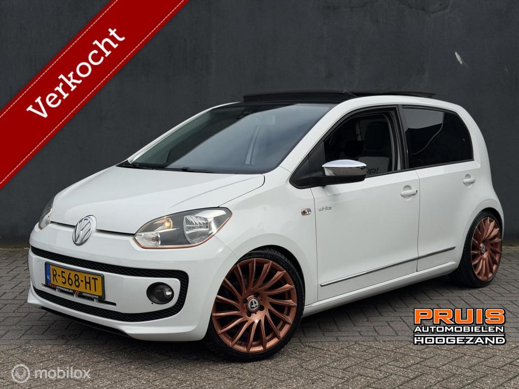 Volkswagen Up! 1.0 White -PANO-STOELV-CC- *INRUIL MOGELIJK*, Voorwielaandrijving, Euro 5, Gebruikt, Up!