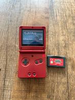 Gameboy Advance SP met Pokémon Fire Red en Mystery Dungeon, Spelcomputers en Games, Games | Nintendo Game Boy, Gebruikt, 1 speler
