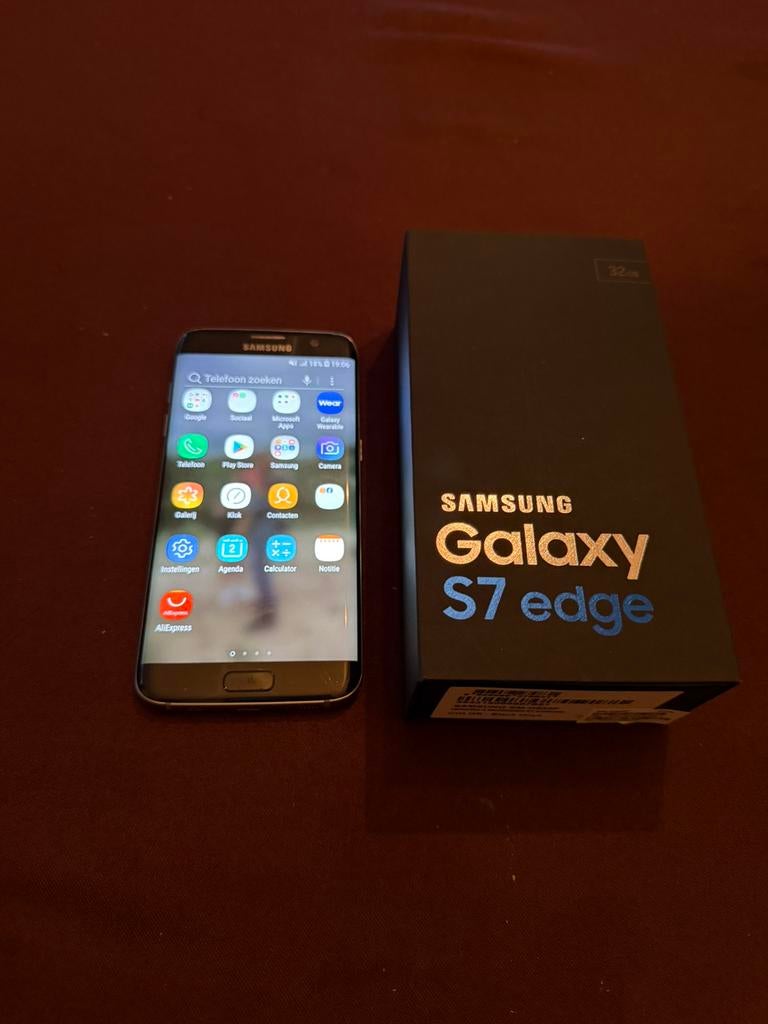Samsung galaxy S7 edge zwart, Telecommunicatie, Mobiele telefoons | Samsung, Zwart, 32 GB, Ophalen of Verzenden, Zo goed als nieuw
