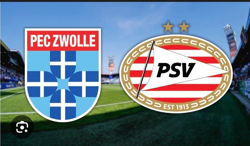 2 tickets wedstrijd PSV-PEC Zwolle, 23 april, Tickets en Kaartjes, Losse kaart, Twee personen, April