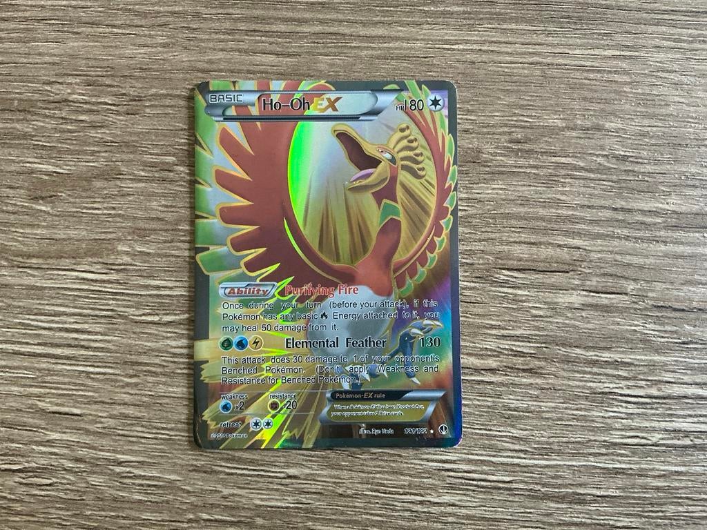 Ho-Oh EX Pokémon Kaart - Full Art Foil, Ophalen, Gebruikt, Losse kaart, Foil