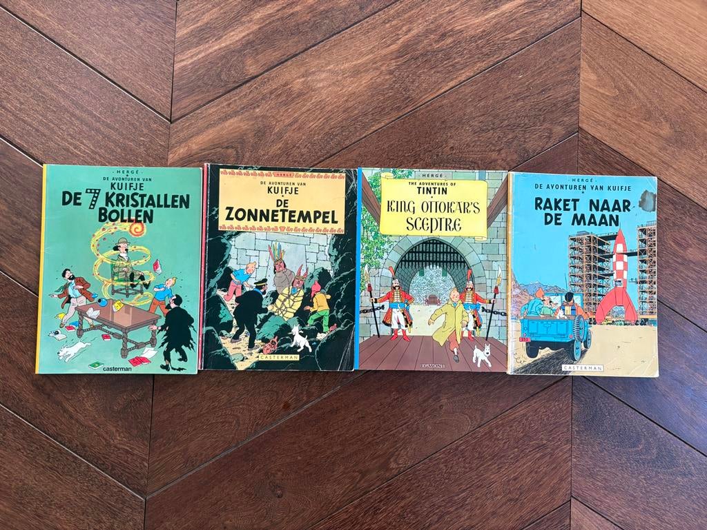 Kuifje stripboeken: De Kristallen Bollen, Zonnetempel erc, Boeken, Meerdere stripboeken, Ophalen of Verzenden