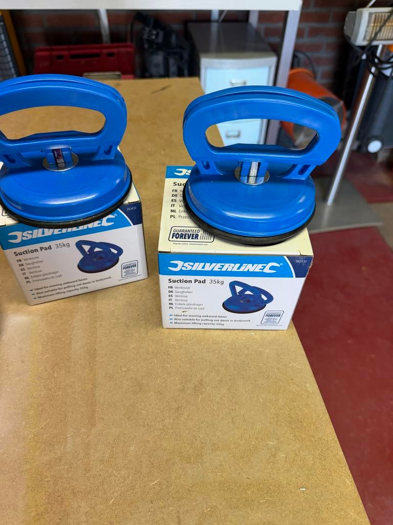 Glas zuignap drager 35 kg twee stuks, Ophalen of Verzenden, Zo goed als nieuw