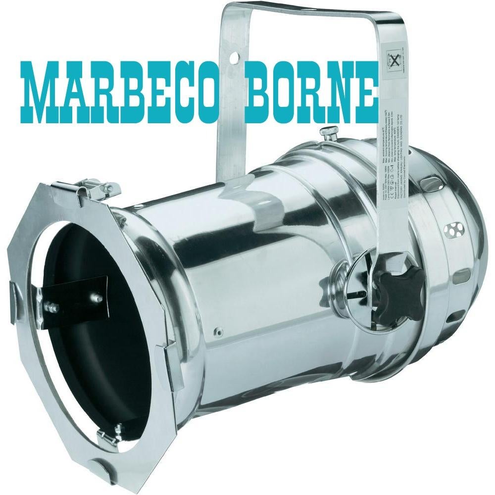 PAR 64 spot, Par Can spot, aluminium zilver, incl PAR lamp, Skytronic, Nieuw, Info@marbeco.nl, Licht