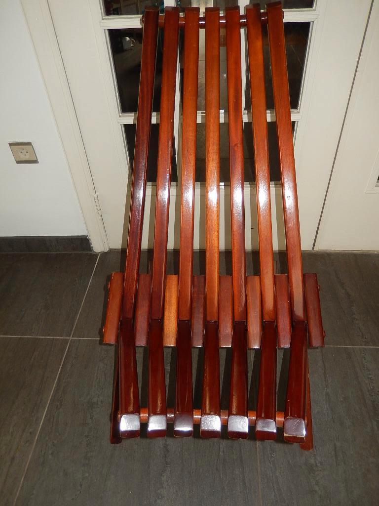 Kentucky chair Stoel hout opvouwbaar stevig zeer goede staat, Ophalen, Vintage design, Zo goed als nieuw, 50 tot 75 cm