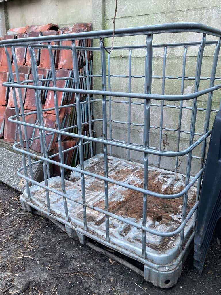 Stalen IBC krat pallet, Ophalen, Gebruikt, 100 cm of meer, 60 cm of meer