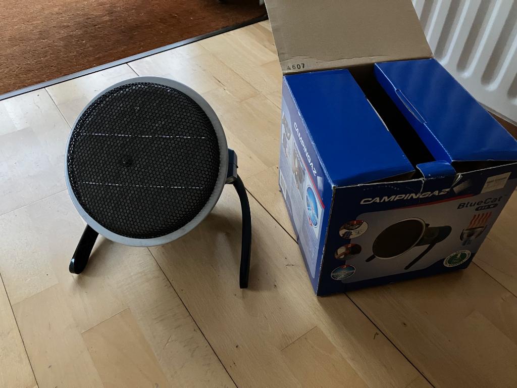 Compact Campingaz kacheltje/heater type BlueCat, Ophalen of Verzenden, Gebruikt