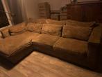 Comfortabele bruine hoekbank, Huis en Inrichting, 250 tot 300 cm, Gebruikt, Hoekbank, 75 tot 100 cm