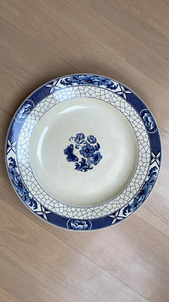 Onderschotel vistreef Butterfly Societe Ceramique, Antiek en Kunst, Ophalen