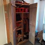 Steigerhouten kast kledingkast robuust landelijk, Ophalen, 25 tot 50 cm, 150 tot 200 cm