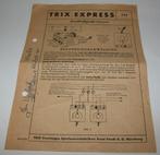 Trix Express 745 handleiding gebruiksaanwijzing in duits, Transformator of Voeding, Gebruikt, Gelijkstroom, Verzenden
