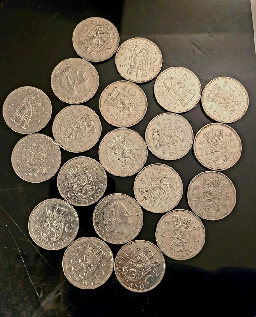 20 Rijksdaalders 1969, Postzegels en Munten, Munten | Nederland, Ophalen of Verzenden, Koningin Juliana, 2½ gulden