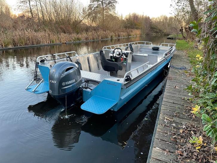 ALUMINIUM JON BOOT, inrichting kan anders voor werkboot, Watersport en Boten, Motorboten en Motorjachten, Zo goed als nieuw, Aluminium
