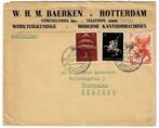 Firmabrief 1945 per luchtpost naar Zweden (#018), Ophalen of Verzenden, Envelop
