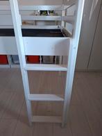 Witte Halfhoogslaper 90x200, Ophalen, 85 tot 100 cm, Gebruikt, Hoogslaper of Stapelbed