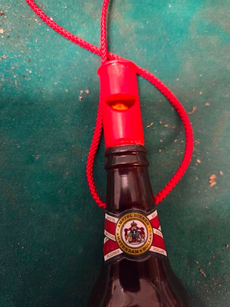 amstel bier fluitje jaren 90, Ophalen of Verzenden, 'T Olde Gre-j, Info@toldegrej.nl, Endepoelstraat 20f Didam