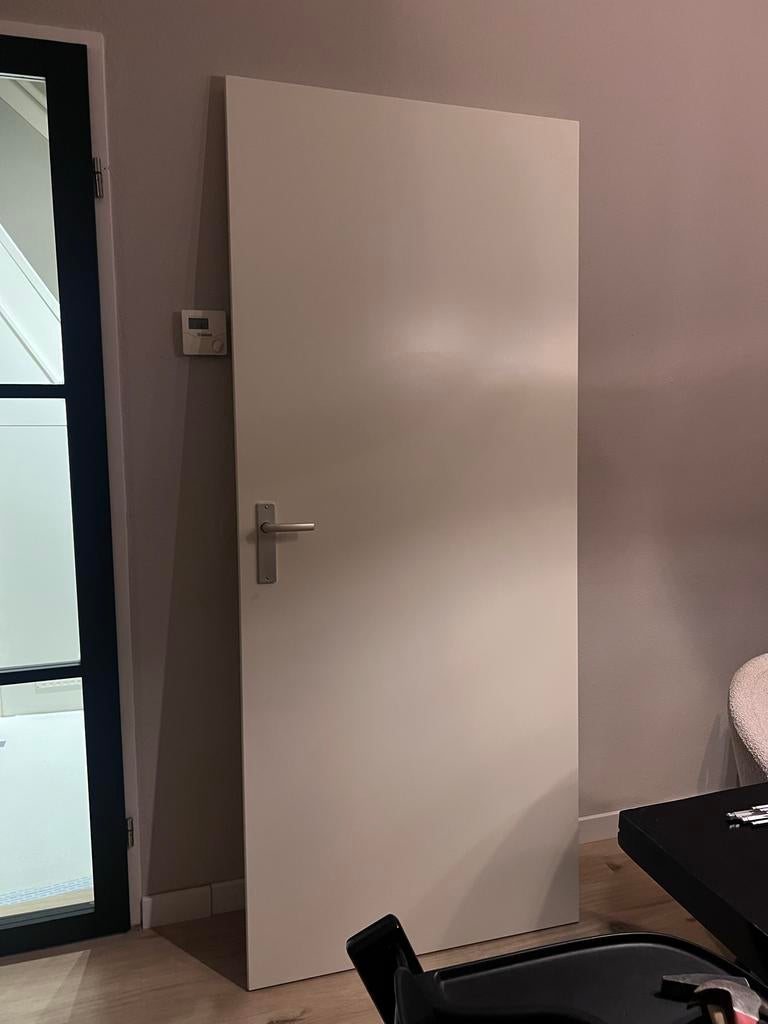 Binnendeur 83 x 201,5 opdek wit rechts, Doe-het-zelf en Verbouw, Deuren en Horren, Ophalen, Zo goed als nieuw, Binnendeur, 200 tot 215 cm