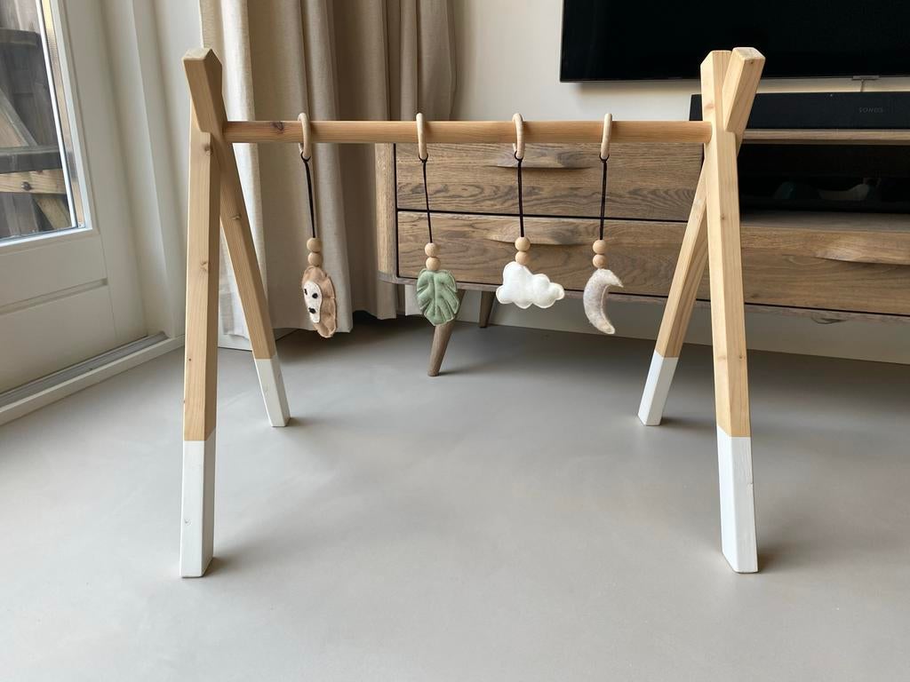 Toddie Houten Babygym met vilten hangers, Ophalen, Zo goed als nieuw, Babygym