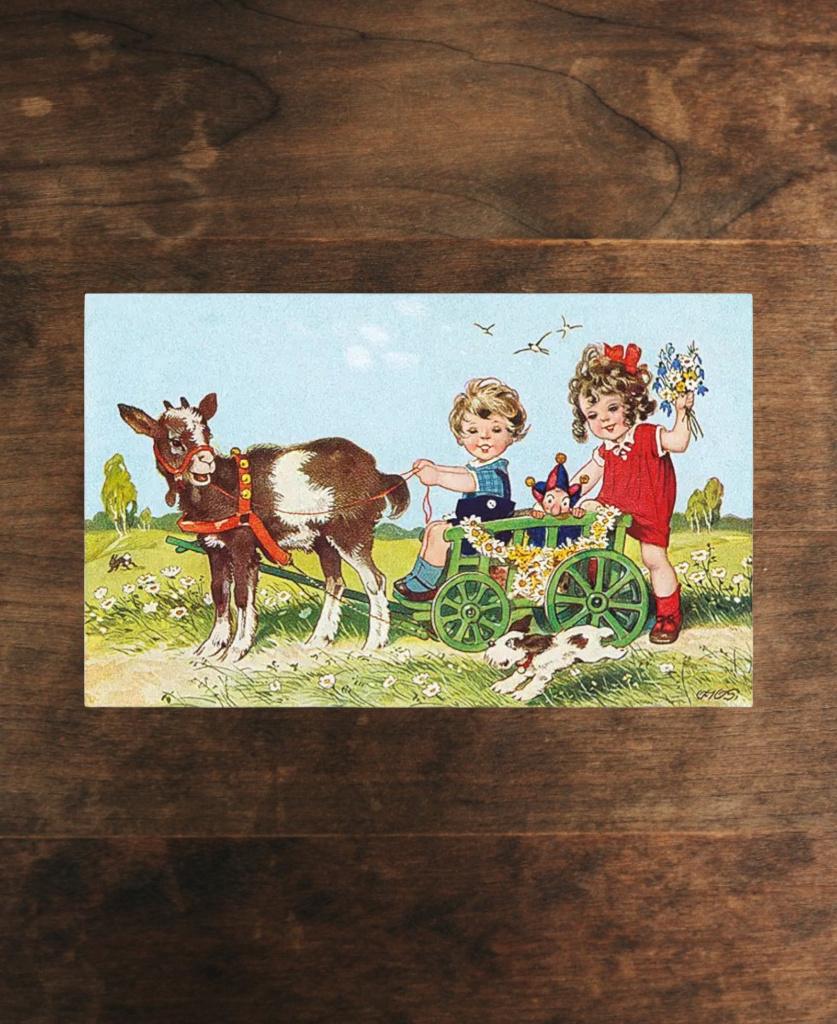 Ludom Edition ansichtkaart, Ophalen of Verzenden, 1980 tot heden, Ongelopen, Kinderen