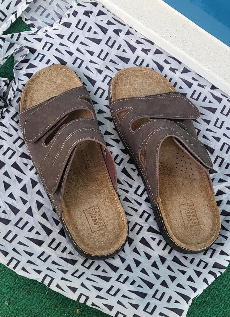 Sandalen Heren, Kleding | Heren, Schoenen, Sandalen, Verzenden, Zwart, Zo goed als nieuw