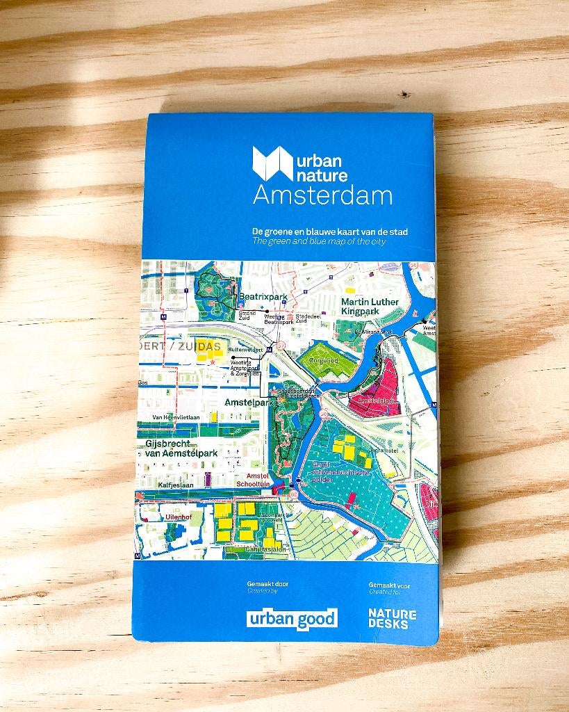 Urban Nature Amsterdam: Green & Blue Map, Boeken, Atlassen en Landkaarten, Overige gebieden, Urban Good, Nieuw, Ophalen of Verzenden