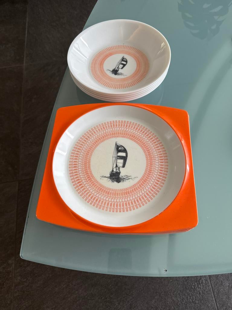 Origineel Servies Dehler Zeiljachten, Ophalen of Verzenden, Gebruikt