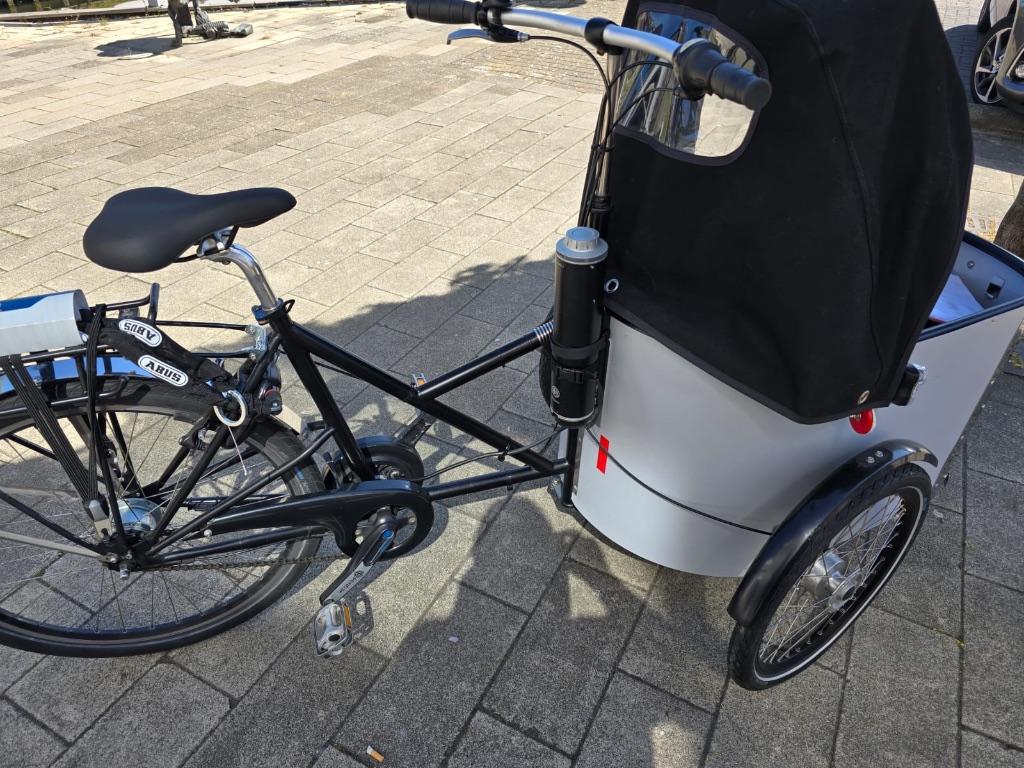 Nihola Family E-Bike Pendix -Compleet met Kettingslot  ZGAN, Fietsen en Brommers, 4 kinderen of meer, Huif, Zo goed als nieuw