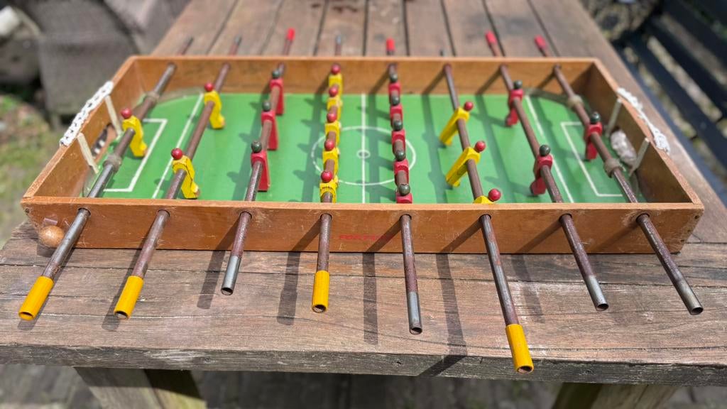 Vintage tafelvoetbal spel, Ophalen of Verzenden, Gebruikt