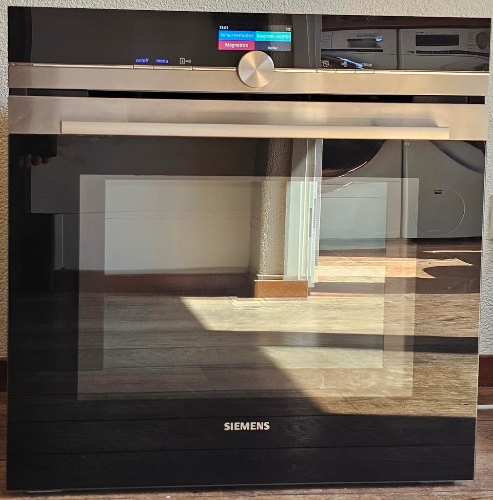 Siemens bakoven met magnetron., Zo goed als nieuw, Oven met grill, Inbouw, 45 tot 60 cm