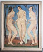 =Adolf Schlawing 1888-1957=vrouwelijk naakten=uit 1923=, Antiek en Kunst, Kunst | Schilderijen | Klassiek, Ophalen
