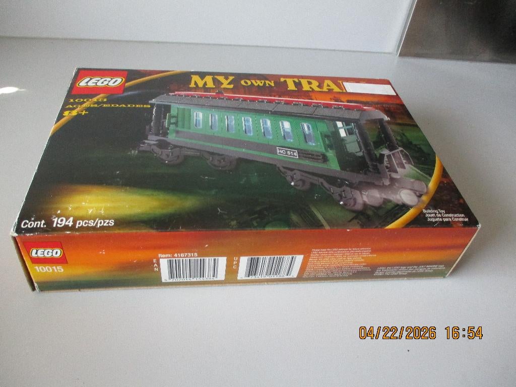 LEGO GR/ZW 9v 10015 Passagieswagon alleen de OVP Nieuwstaat!, Overige thema's, Lego, Ophalen of Verzenden, Zo goed als nieuw