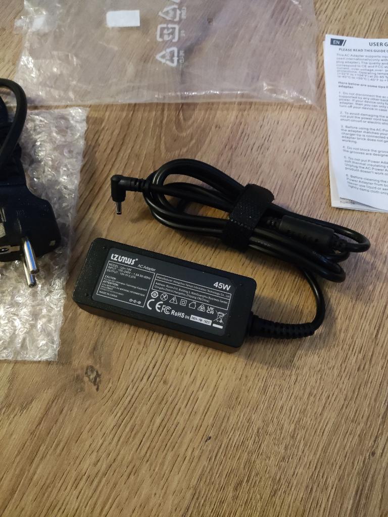 19V 2.37A 45W, 3.0 x 1.1, Adapter Acer Oplader, +stroomkabel, Ophalen of Verzenden, Nieuw