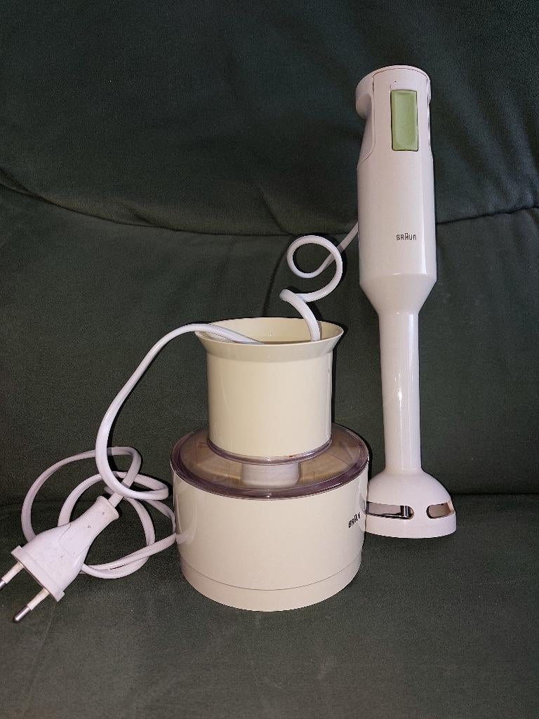 Braun staafmixer met hakmolen, Ophalen, Kunststof, Wit, Overige merken