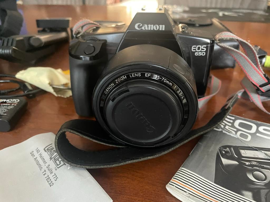 Canon analoge fotocamera EOS 650 met lens, Audio, Tv en Foto, Fotocamera's Analoog, Ophalen of Verzenden, Gebruikt, Spiegelreflex