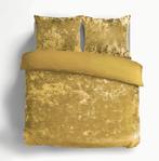 Manilla crushed velvet golden Spice dekbedovertrek, Huis en Inrichting, Overige kleuren, Dekbedovertrek, Ophalen of Verzenden
