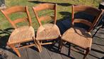 Antieke boerderij stoelen, Ophalen, Gebruikt, Hout, Drie