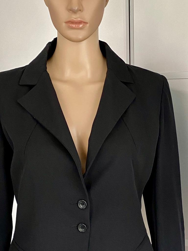 J517 Patrizia Pepe maat 38=M designer jasje blazer colbert, Maat 38/40 (M), Zwart, Ophalen of Verzenden, Patrizia Pepe