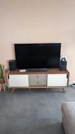 TV stand, Ophalen, 100 tot 150 cm, Zo goed als nieuw, Minder dan 100 cm