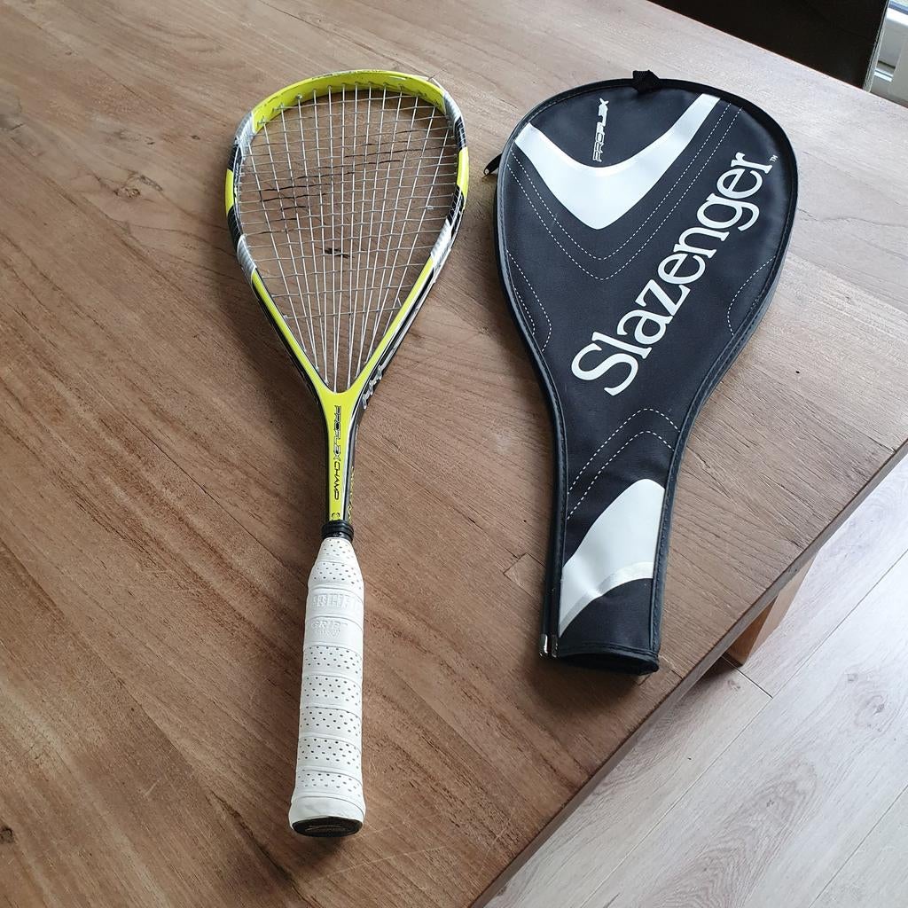 Squashracket / alleen ophalen, Ophalen, Gebruikt, Racket, Met hoes