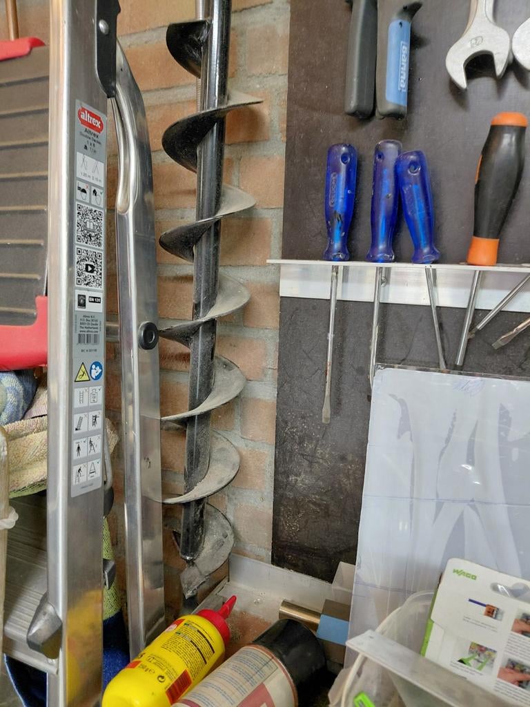 Grondboor kan op boormachine zwart, Ophalen, Nieuw