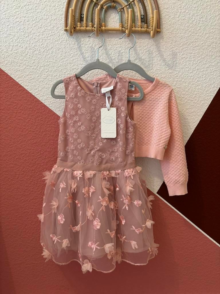 Le Chic bruidsmeisjes jurk roze maat 110 met vestje, Ophalen of Verzenden, Nieuw, Meisje, Jurk of Rok