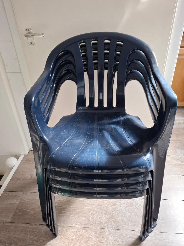 stoelen, Ophalen, Gebruikt, Kunststof, Stapelbaar