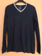 Donkerblauwe katoenen longsleeve maat 170/176 met v-hals, Kinderen en Baby's, Kinderkleding | Maat 170, Ophalen of Verzenden, Zo goed als nieuw