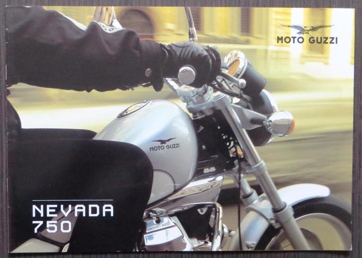 Folder Moto Guzzi Nevada 750 - 2000 - 12 blz (Frans), Motoren, Handleidingen en Instructieboekjes, Moto Guzzi, Verzenden
