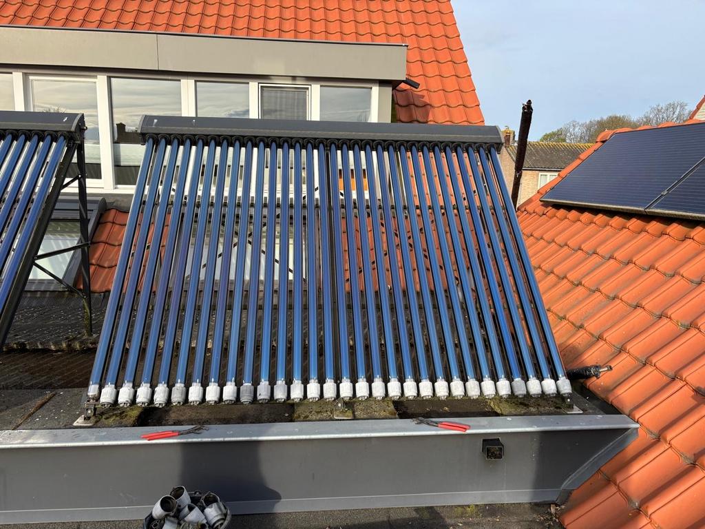 Zonneboiler heatpipes, Doe-het-zelf en Verbouw, Zonnepanelen en Toebehoren, Ophalen, Gebruikt, Collector, 200 wattpiek of meer