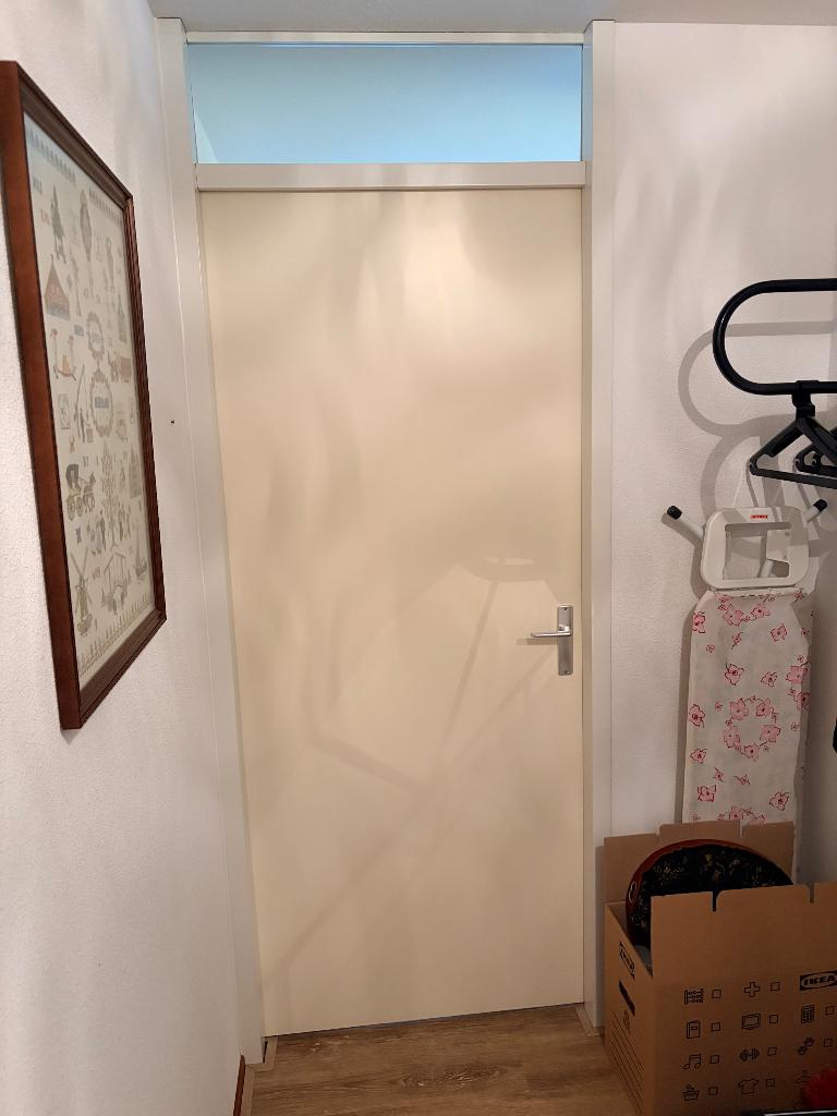 Opdekdeuren incl kozijn, Doe-het-zelf en Verbouw, Deuren en Horren, Zo goed als nieuw, Binnendeur, 200 tot 215 cm, 80 tot 100 cm