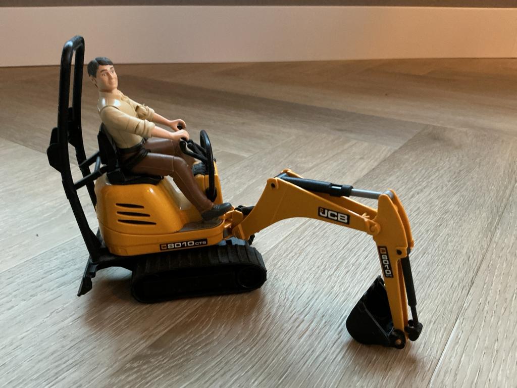 JCB Graafmachine Speelgoed met Figuur, Ophalen of Verzenden, Gebruikt